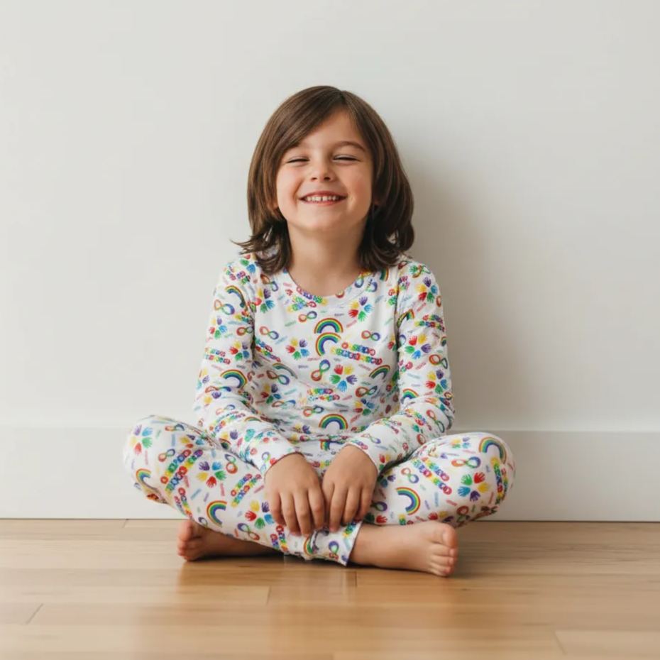 Autism Awareness Two-Piece Pajama Set For Kids