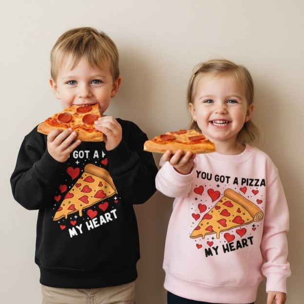You Got A Pizza My Heart Valentine's Day Kid's Sweatshirt