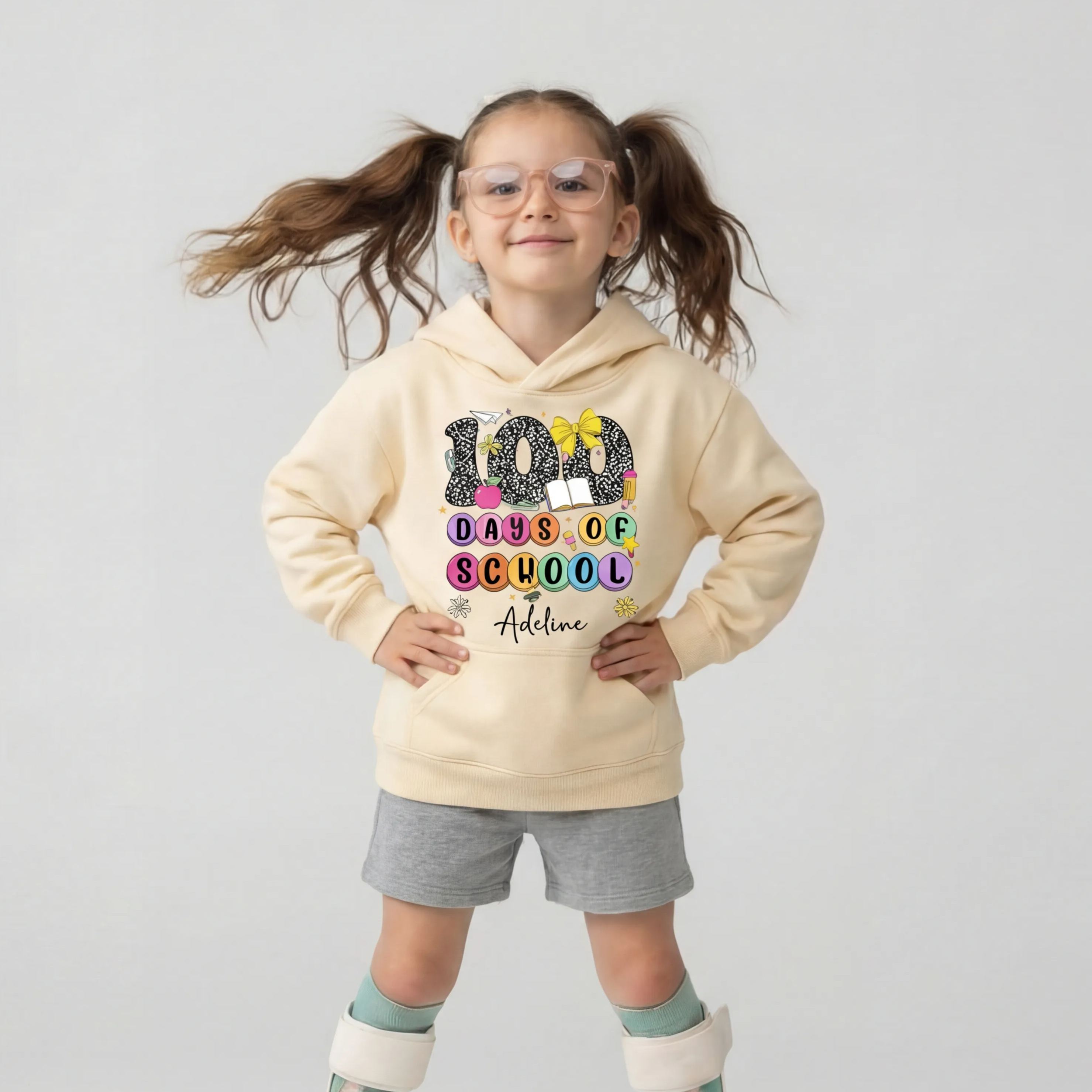 Personalized 100 Days Smarter and Sweeter Toddler&Kid's Hoodies