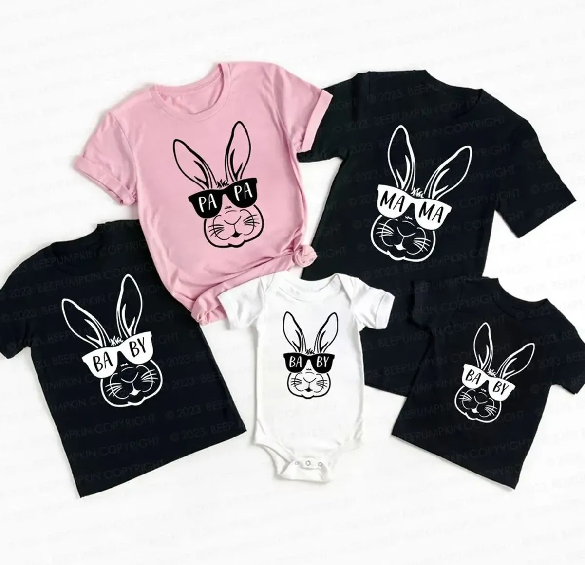 Easter Mama Bunny & Baby Bunny Matching Shirts