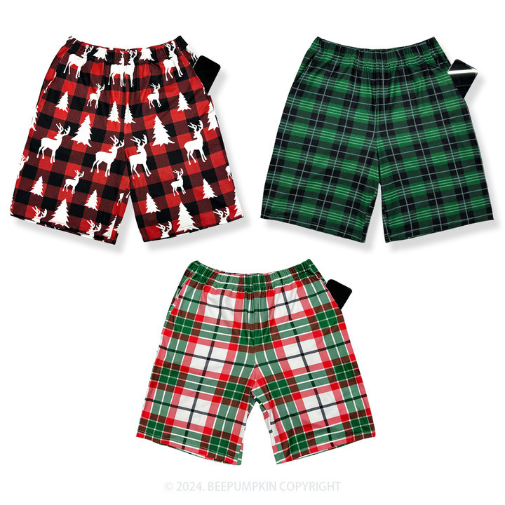 Christmas Full Print Shorts For Family Beepumpkin