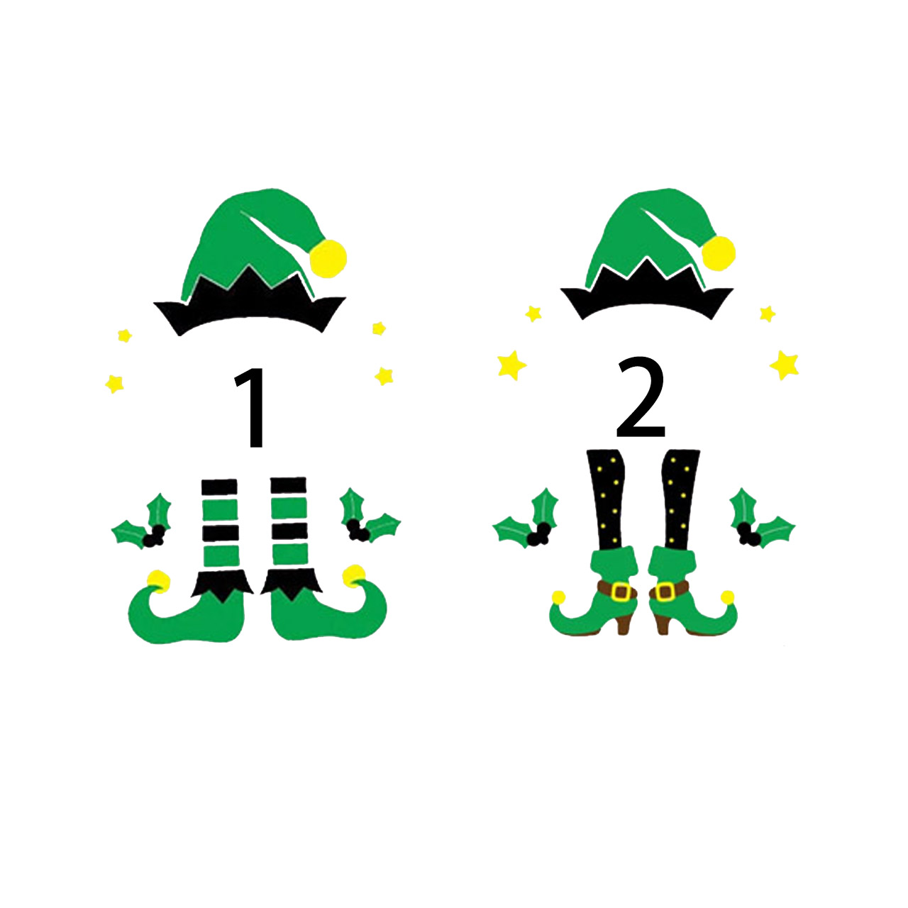 Christmas green elf Family Matching Shirts Beepumpkin