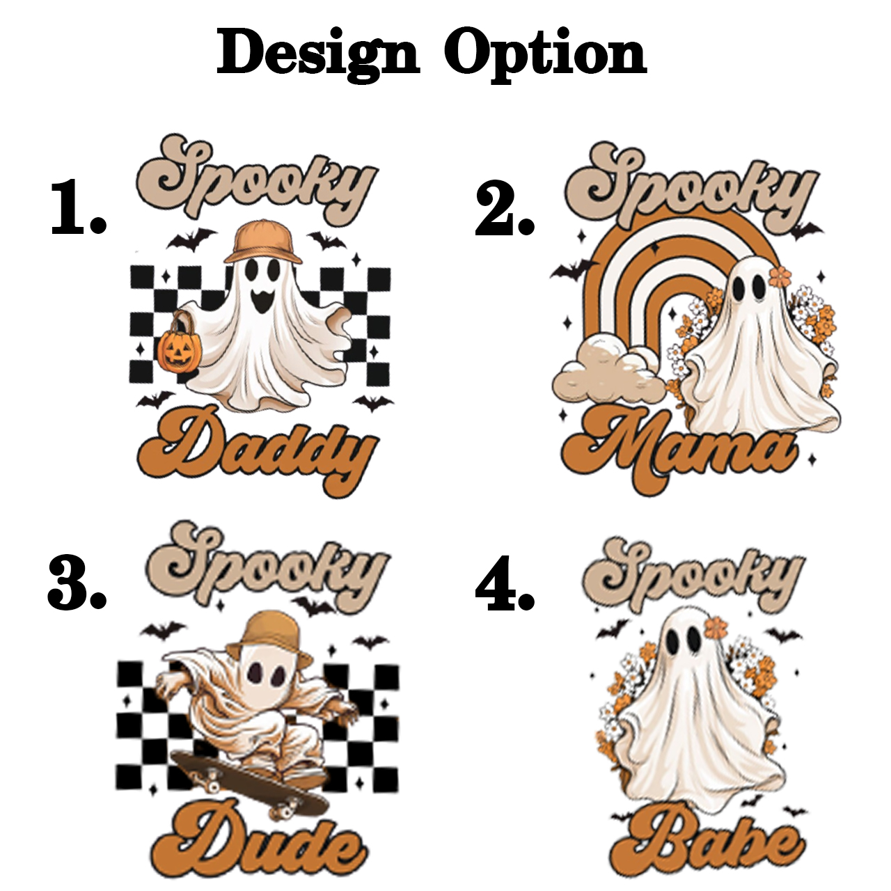 Personalized Spooky Halloween Family Matching Shirts