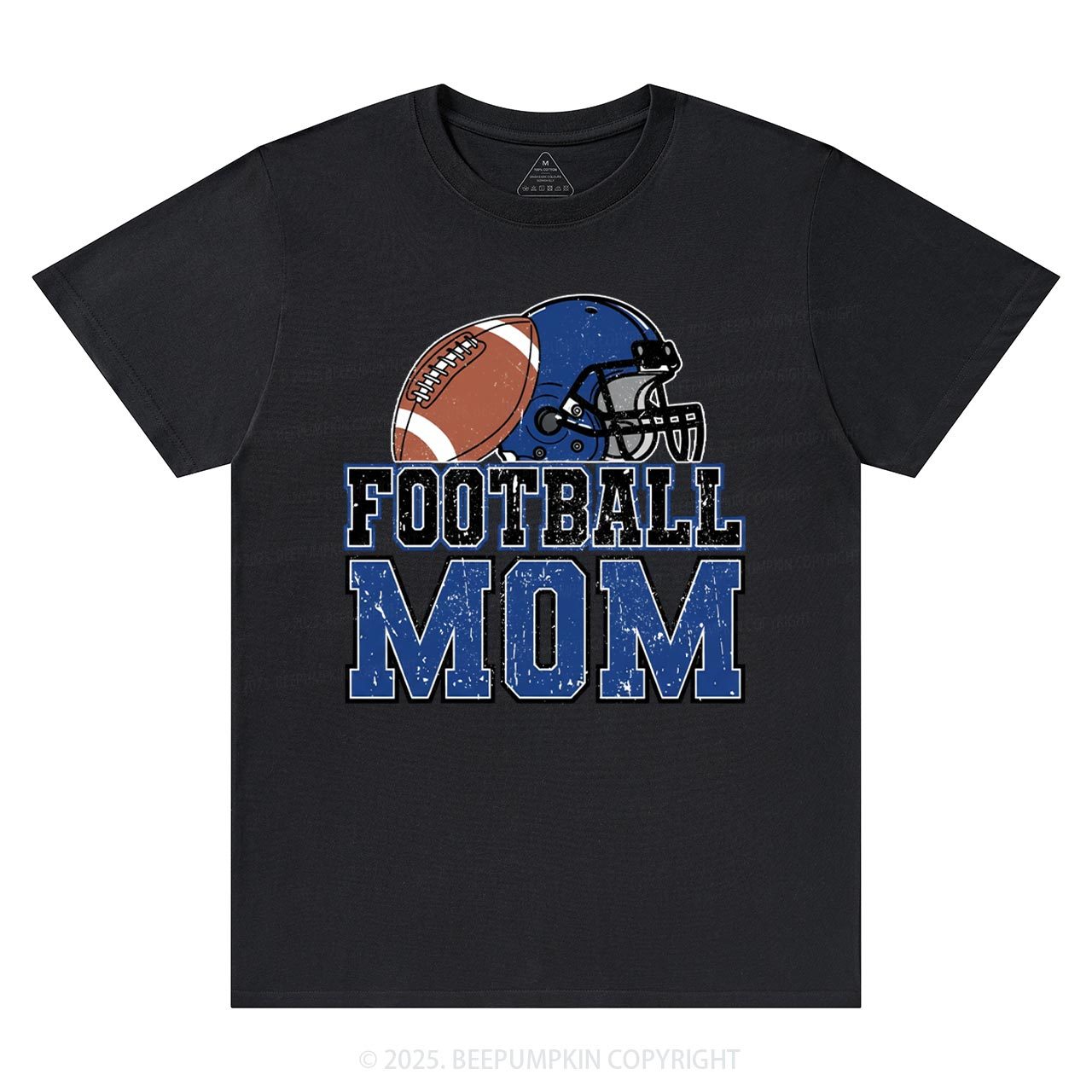 Football Blue Mama T-Shirts Beepumpkin
