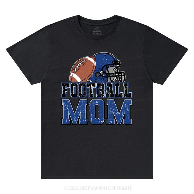 Football Blue Mama T-Shirts Beepumpkin