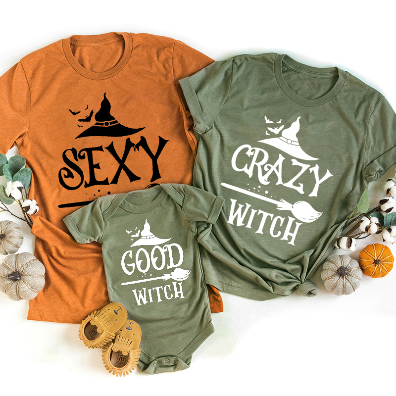 Happy Halloween Matching Witch Shirts