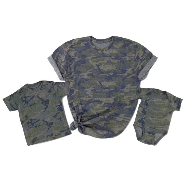 Matching Mama & Me Camo Bodysuit & Shirts