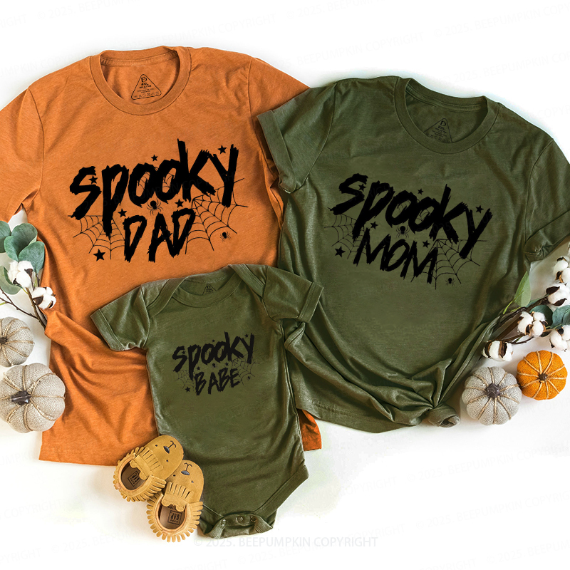 Personalized Ghostly Halloween Family Fun Matching Shirts