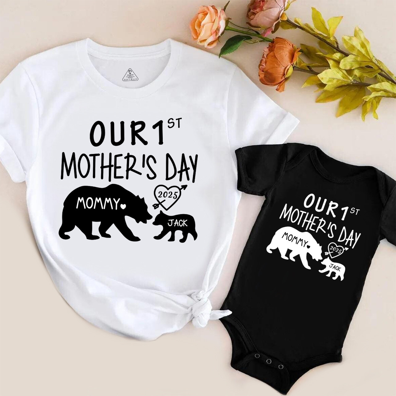 Personalized Our 1st Mother's Day Matching Tees For Mother's Day