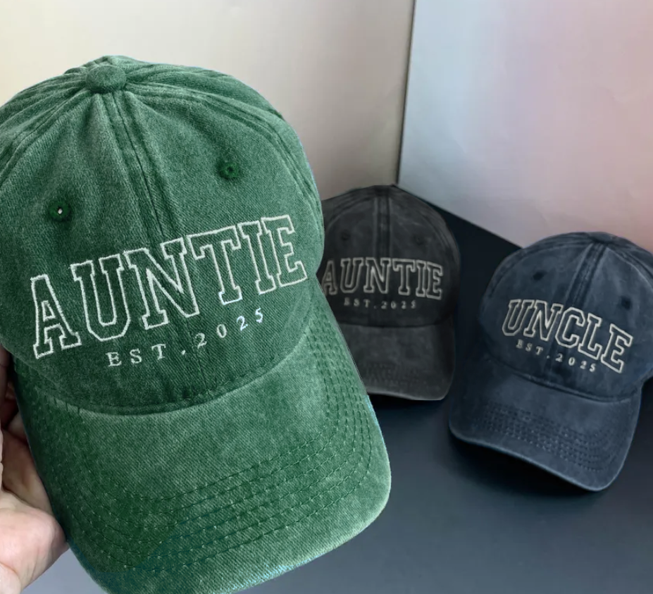 Personalized Est. Adult Washed Embroidered Baseball Cap 