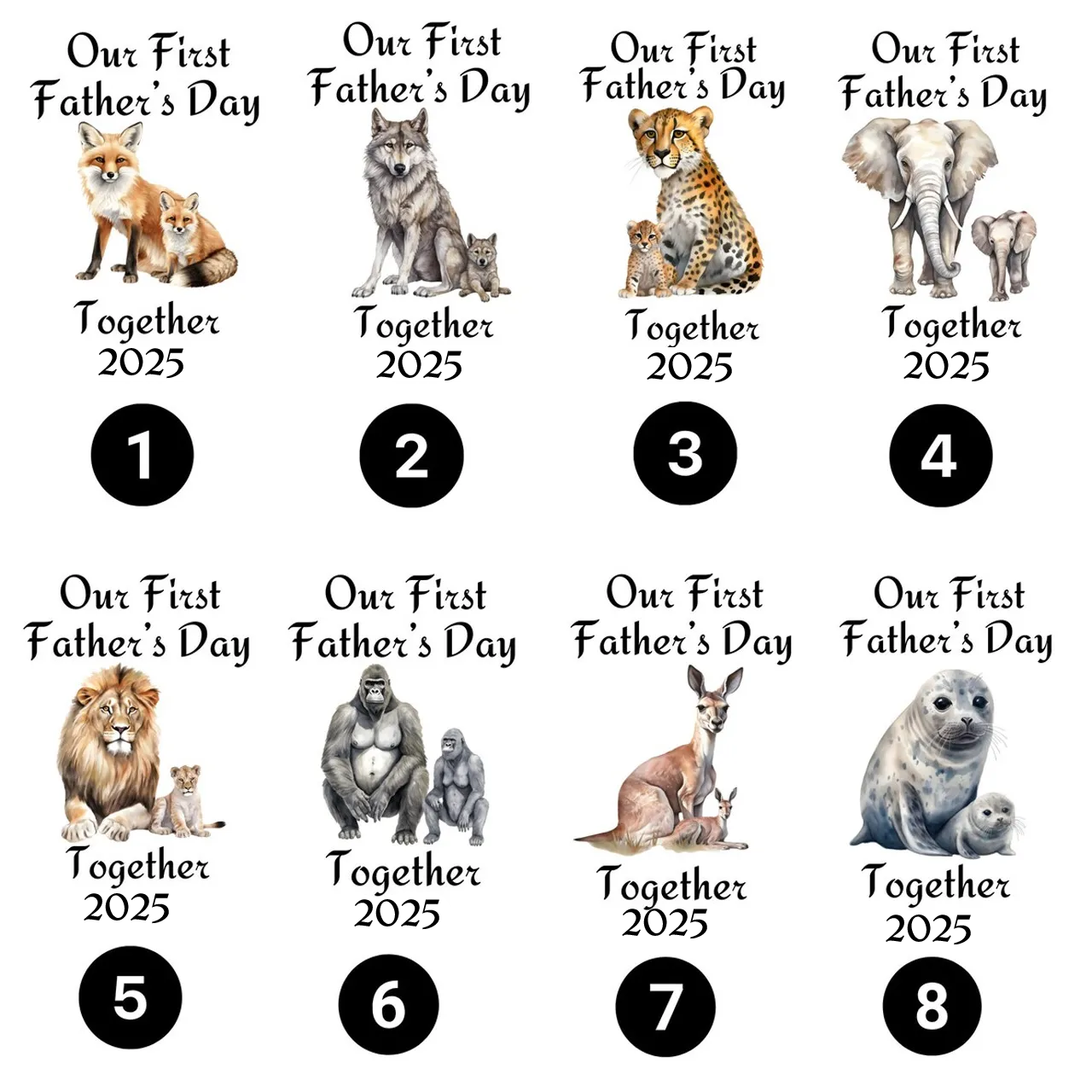 Custom Our First Father's Day Together Daddy And Me Matching Shirt