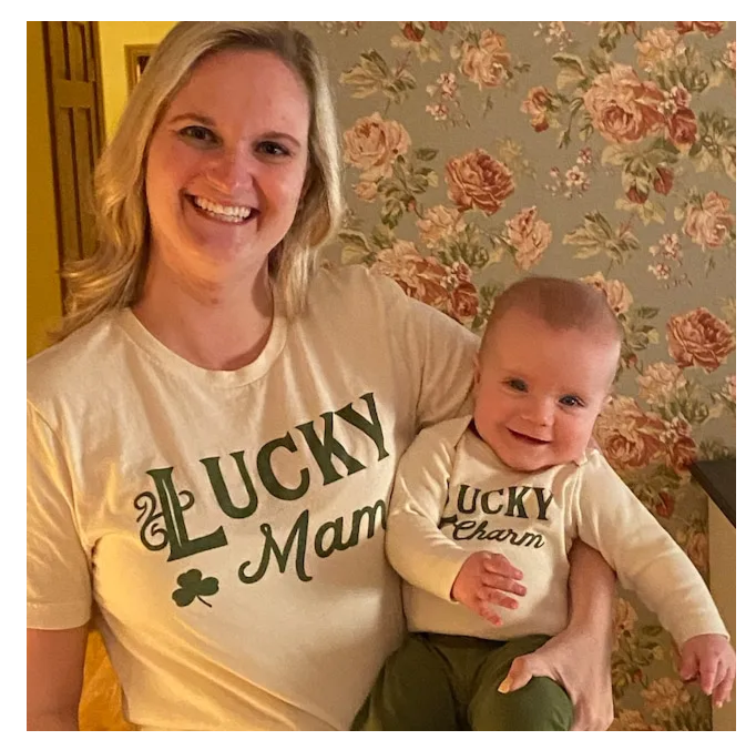 Lucky Mama St.Patrick's Day Matching Shirt For Mama And Me