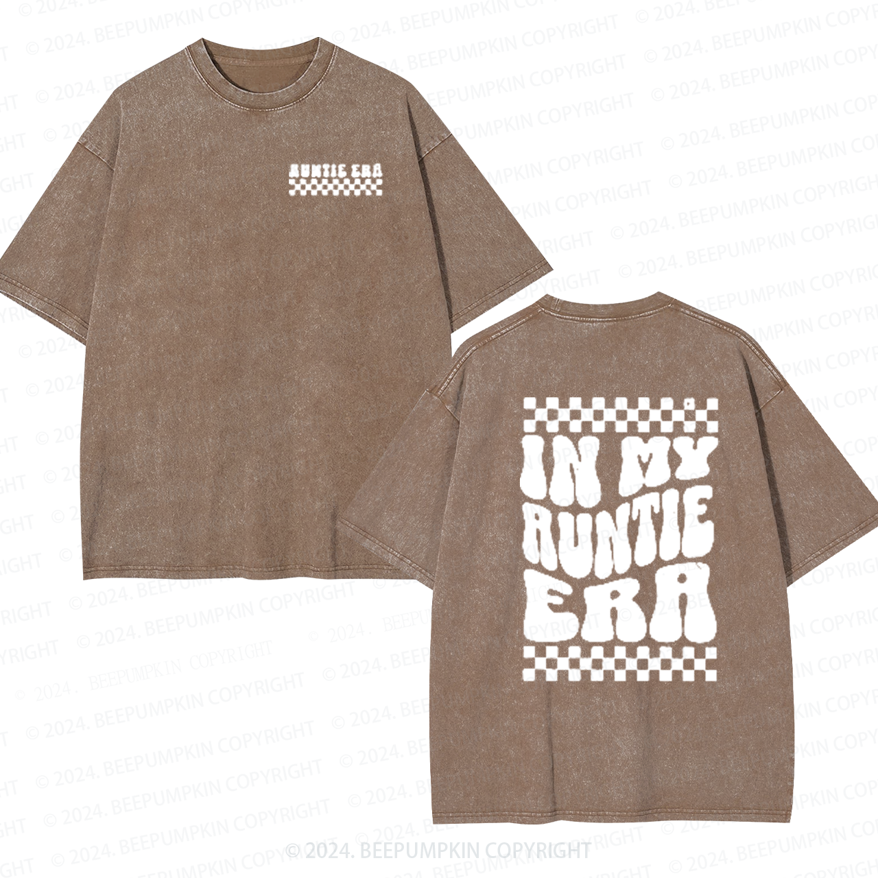 Retro In My Auntie Era Aunt Washed Tees