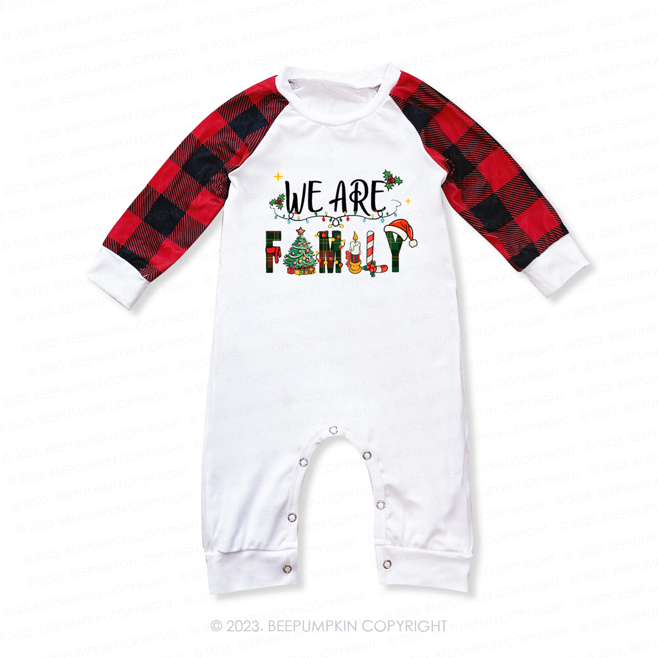 We are Family Christmas Matching Pajamas For Family Beepumpkin