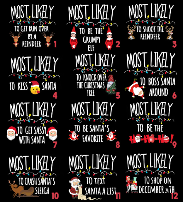 Dog Tank Most Likely To Funny Christmas Family Matching Blue Pajamas Beepumpkin