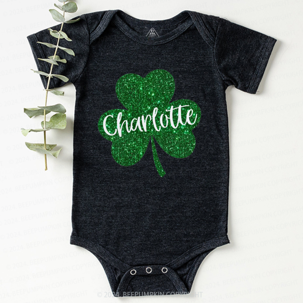 Personalized Name St Patricks Day Baby Bodysuit Beepumpkin