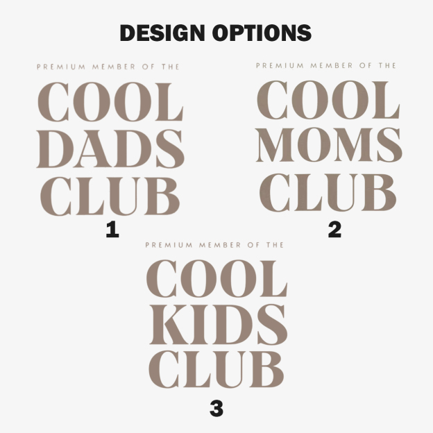 Vintage Cool Dads Club Dad&Me Matching T-Shirts-Back Design