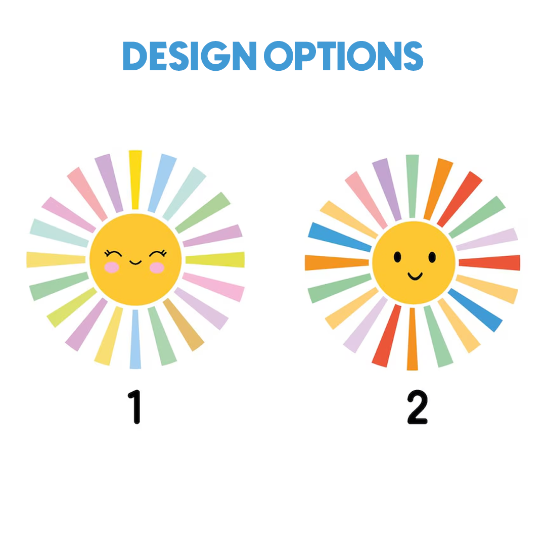 Personalized Colorful Rainbow Sun Beach Towel