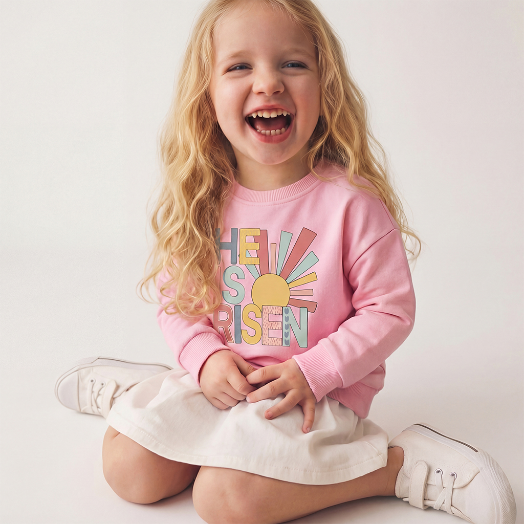 He Is Risen Love Like Jesus Easter Kid's Sweatshirt