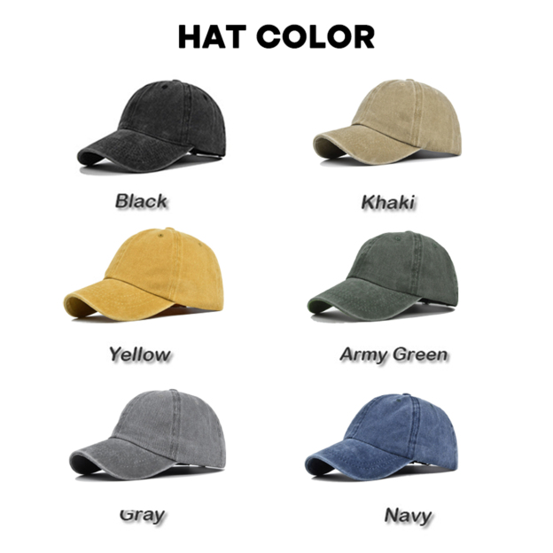 Distressed Washed Peaked Cap For Kids