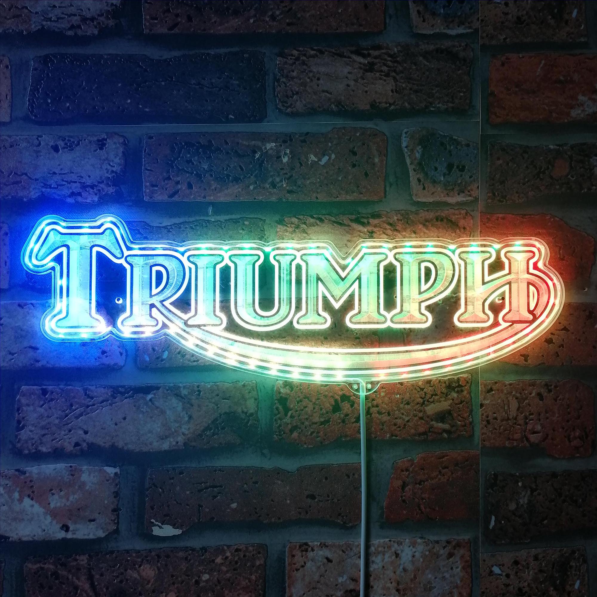 Triumph Dynamic RGB Edge Lit LED Sign