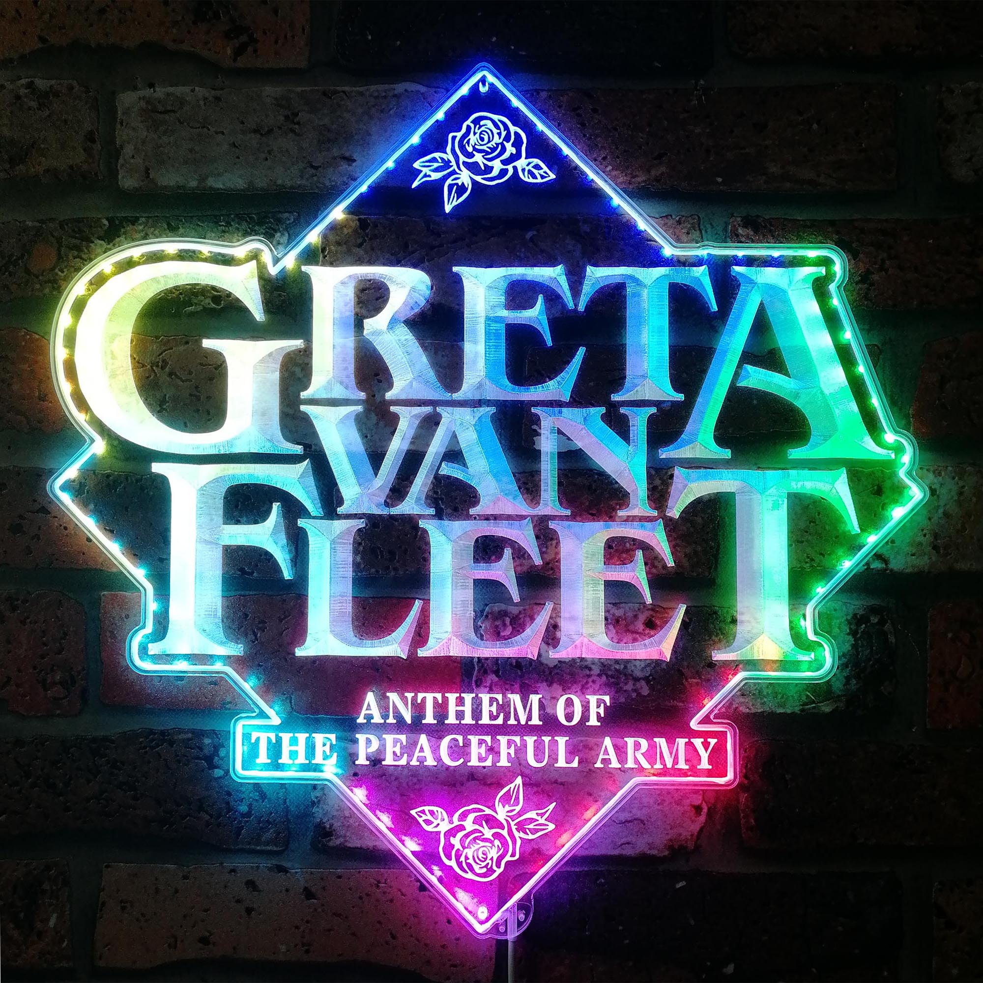 Greta Van Fleet Dynamic RGB Edge Lit LED Sign