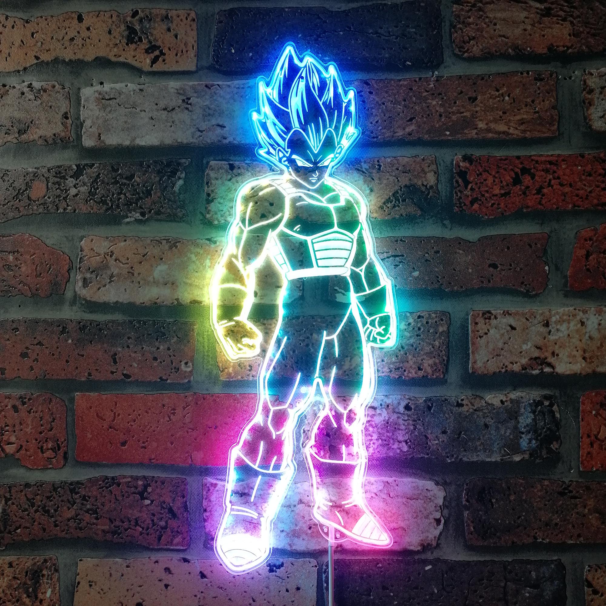 Dragonball Goku Dynamic RGB Edge Lit LED Sign