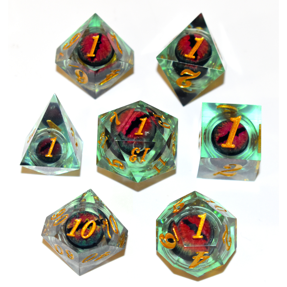 Red Dragon Eyes With Green