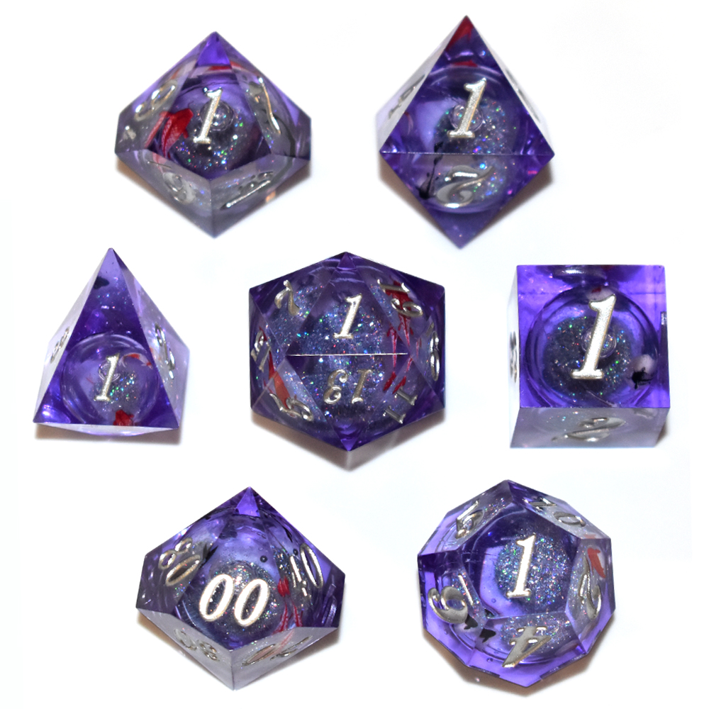 Purple Koi Quicksand Ball with Slivery