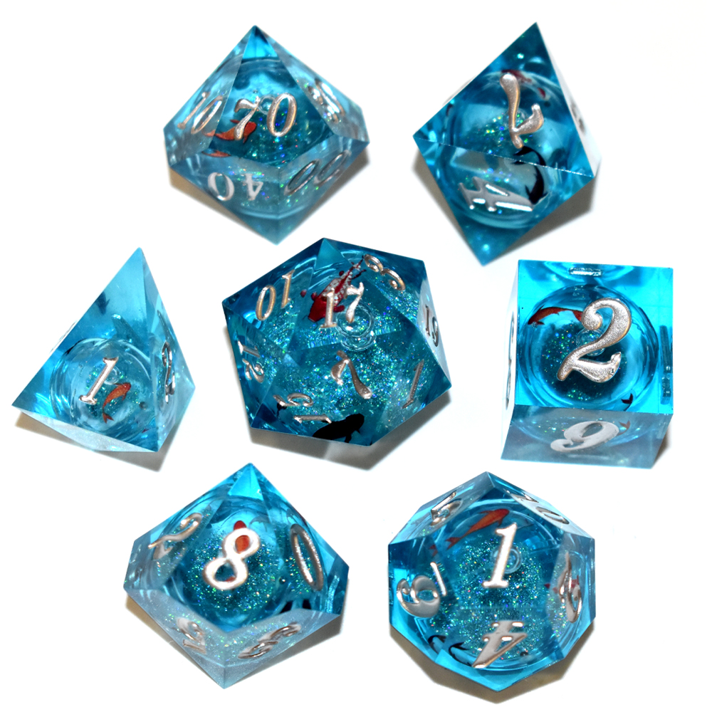 Wathet Koi Quicksand Ball with Slivery