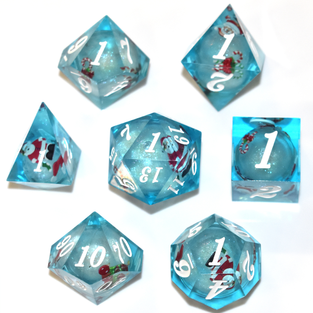 Wathet Snowman Quicksand Ball with Slivery