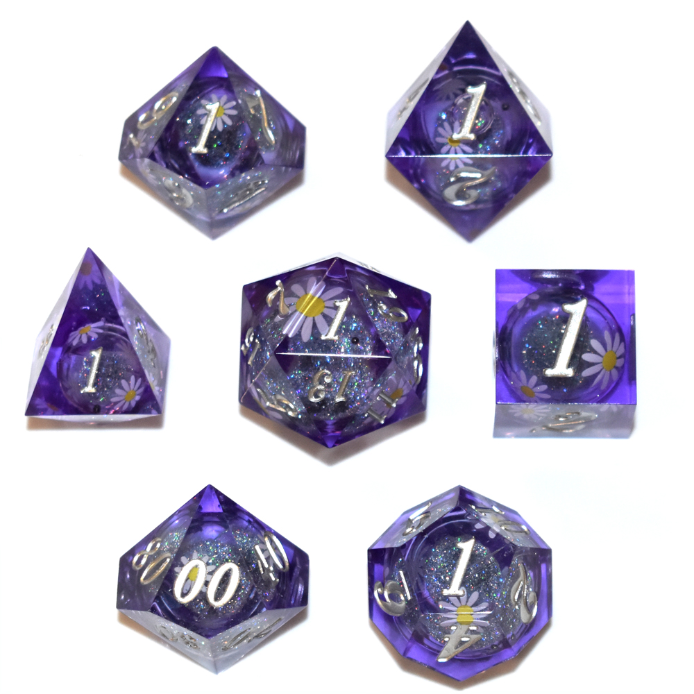 Purple Jasmine Quicksand Ball with Slivery