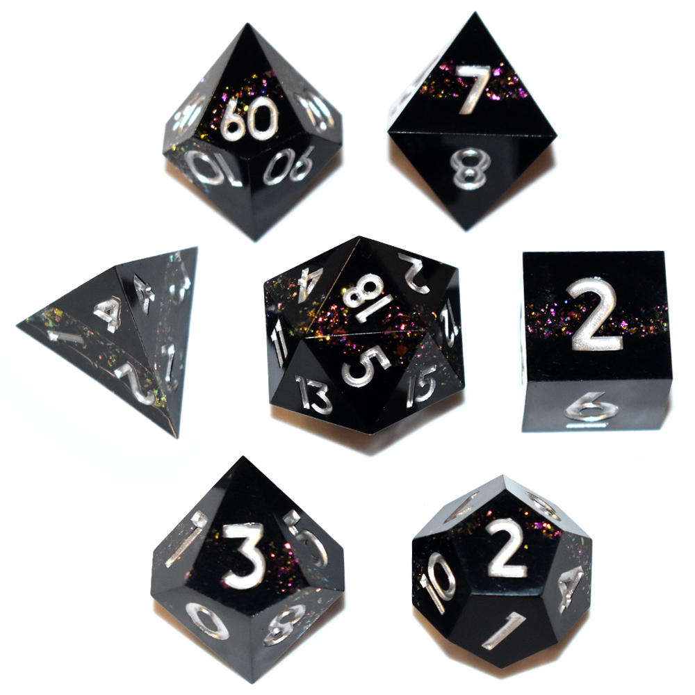 Red Powder Black with Slivery