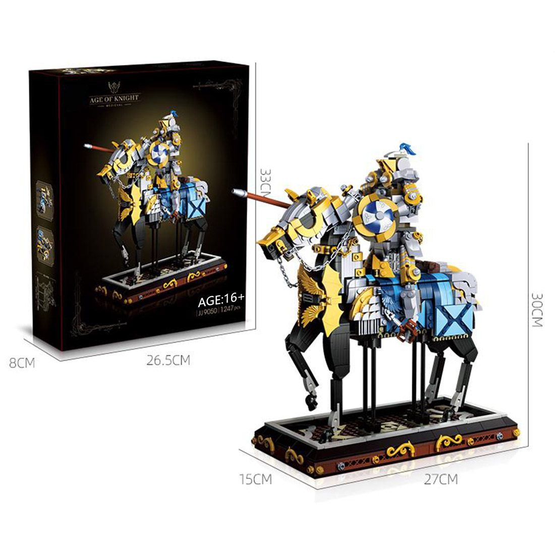 Medieval Knights MOC Model DIY Assembly Building Blocks Set (1247PCS)