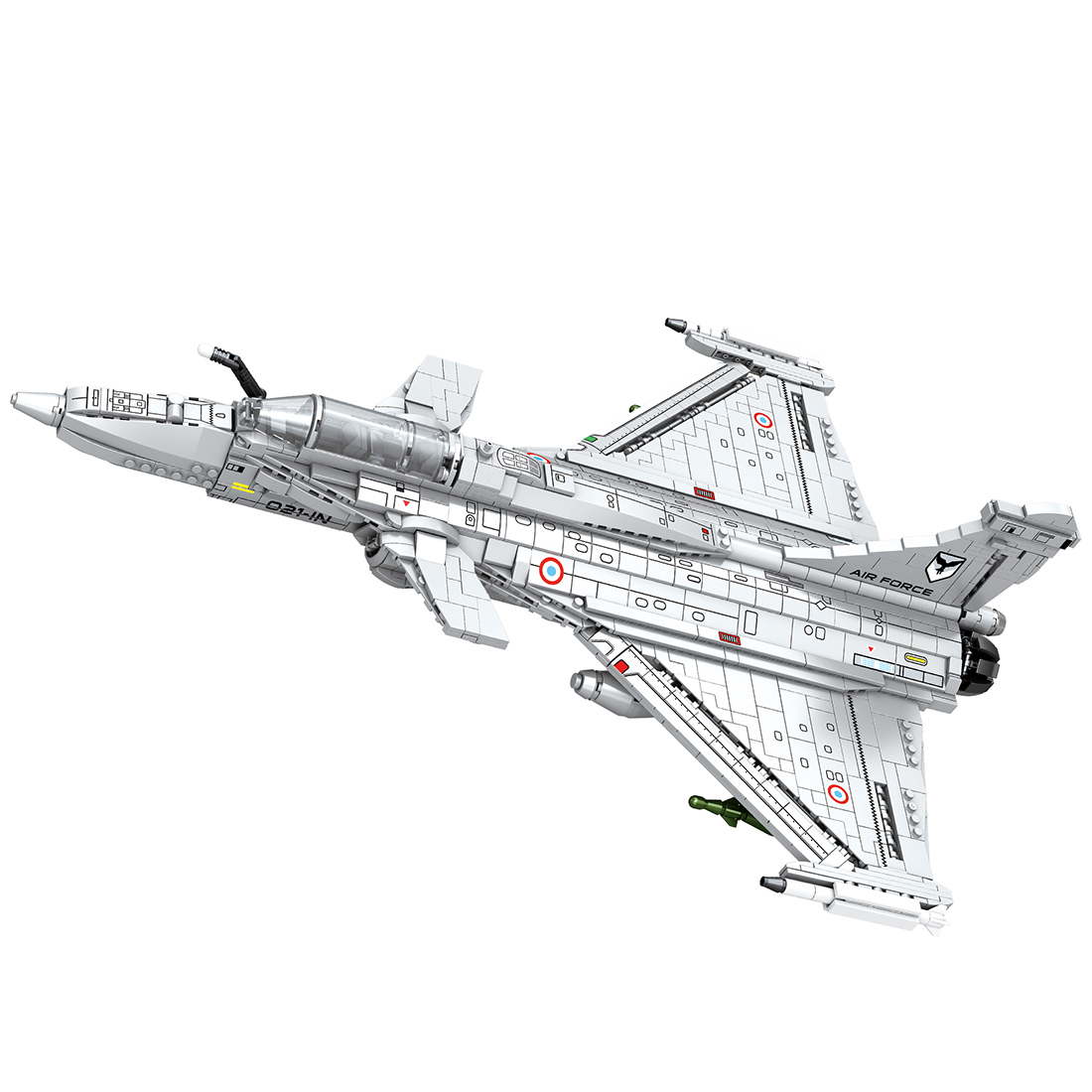 Dassault Rafale Fighter Jet Military MOC Model Building Blocks Set (2099PCS)