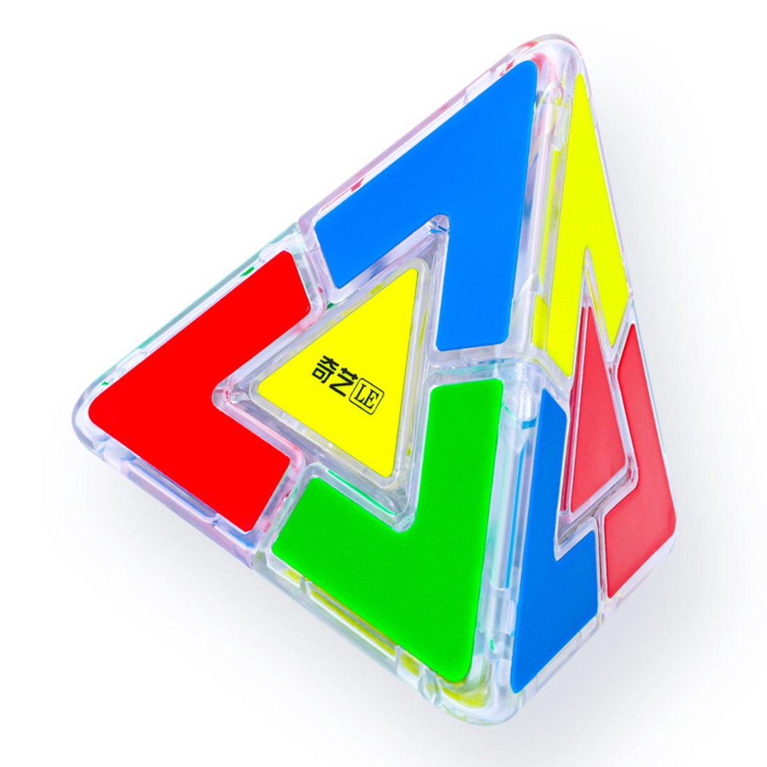 QiYi DUO Pyraminx Skewb Magnetic Irregular Magic Cube (Glazed Color)