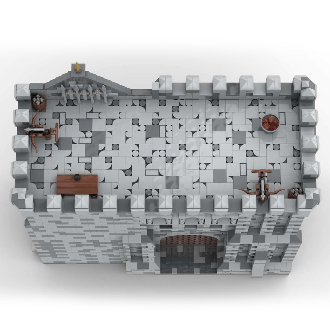 MOC-131251 H16 Palace Gatehouse Building Blocks Set for MOC-131299 Complete Medieval Castle Model (6172PCS)