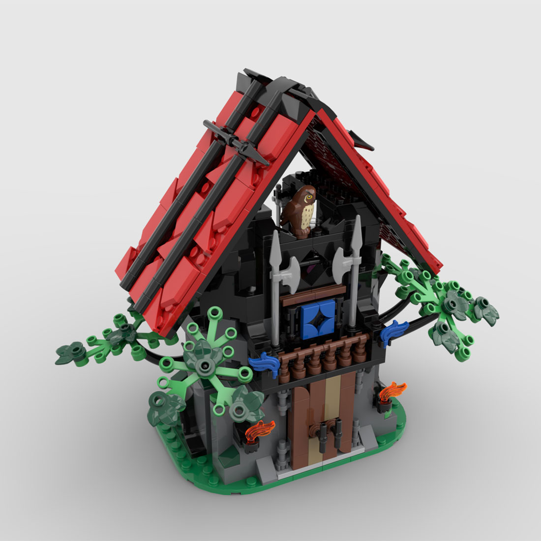 MOC-164355 Medieval Wizard's Magical Workshop Building Blocks Set (464PCS)