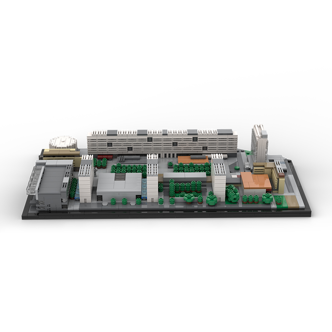 MOC-186560 Dresden Prager Strasse Germany Street Scene Building Blocks Set (2004PCS)