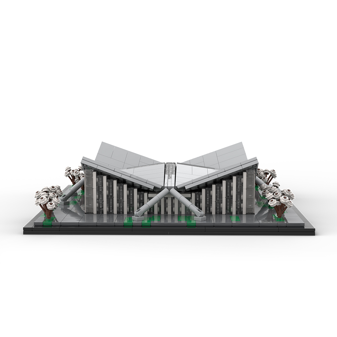 MOC-187425 Magdeburg Hyparschale Street scene Building Blocks Set (1139PCS)