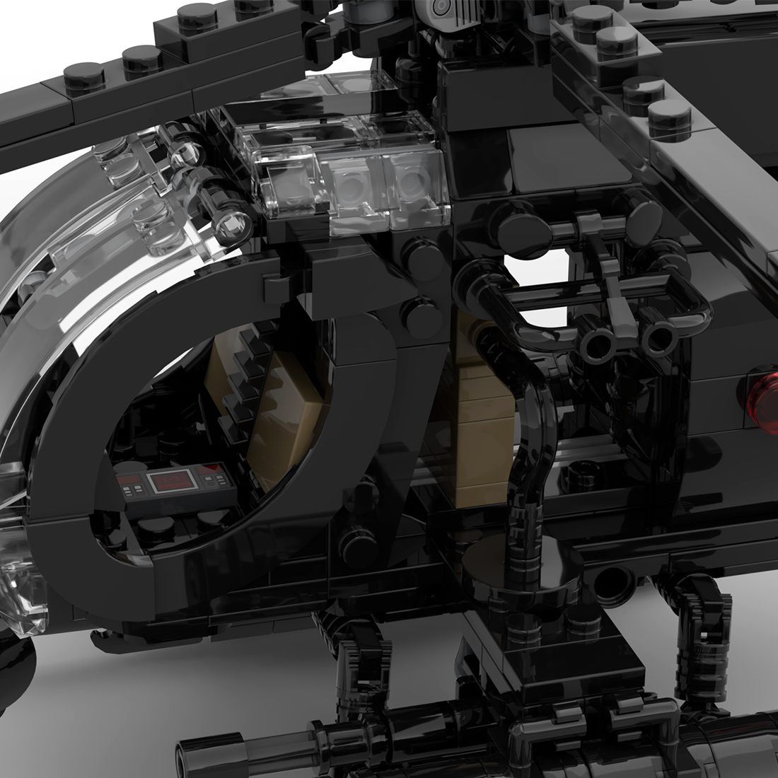 MOC-88275 MH-6 Little Bird Helicopter Model Building Blocks Set (608PCS)