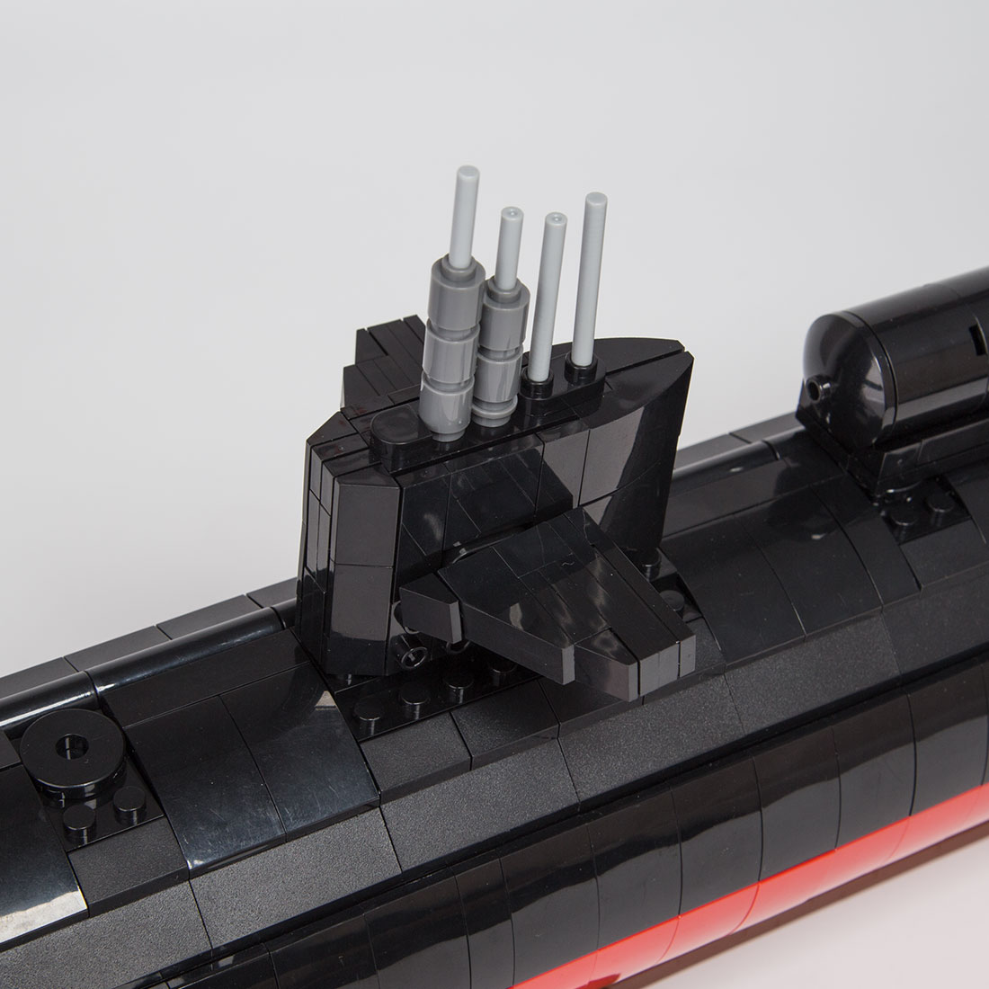 Mocsage 1/125 UCC Los Angeles-class Military Nuclear Submarine Model Building Blocks Set (2988PCS)