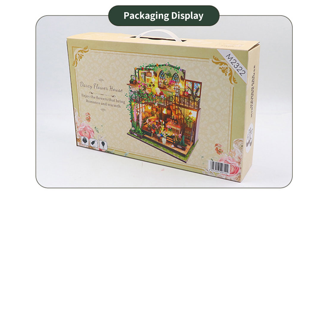 1:24 Double-Decker Darcy Flower House Miniature Architectural Model Kit