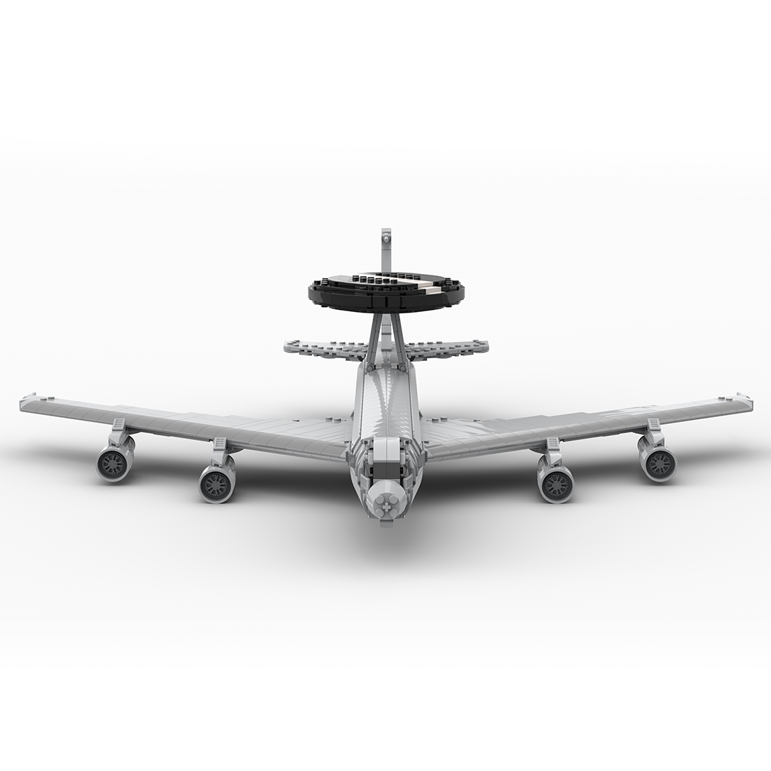 MOC-128557 1/80 E-3 Sentry Large Jet Military Early-warning Aircraft Model Building Blocks Toys Set (1700PCS)