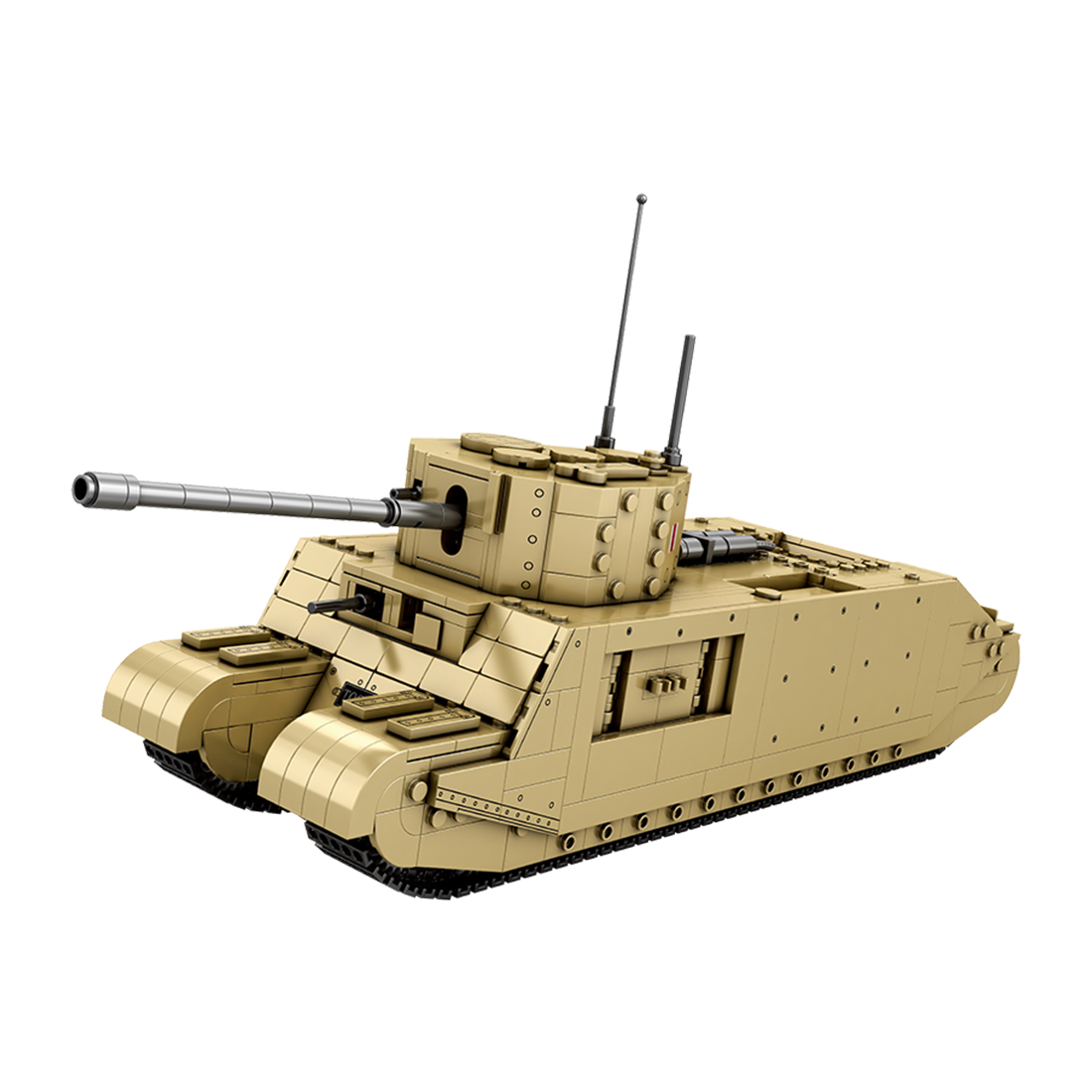 Mocsage 1/30 Scale British Tank Military MOC DIY Assembly Toy Building Blocks Set (1427PCS)