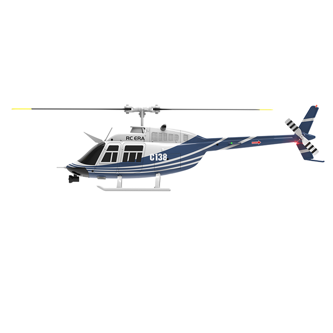 RC ERA C138 1/33 Scale 206 Helicopter 2.4G 6CH No Aileron Helicopter with Altitude Hold (RTF Version)
