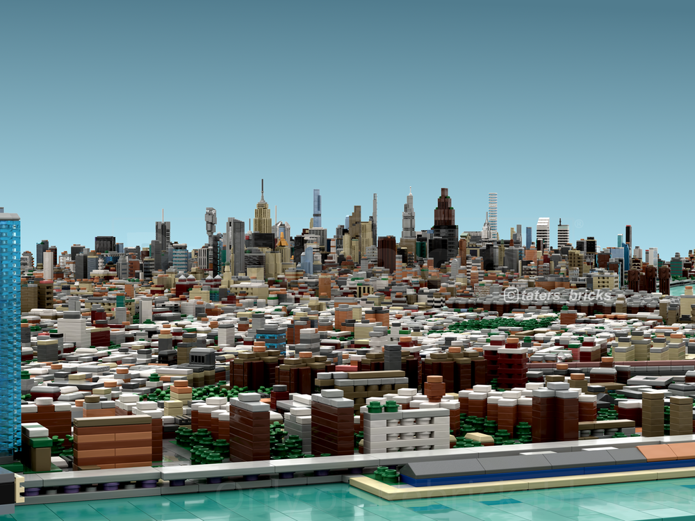 1/2000 Scale Manhattan - New York City Building Blocks Set (154052PCS)