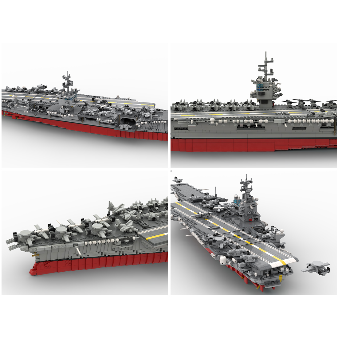 1/350 MOC UCS USS Enterprise CVN-65 Nuclear-powered Aircraft Carrier Military Model Building Blocks Set (48941PCS)