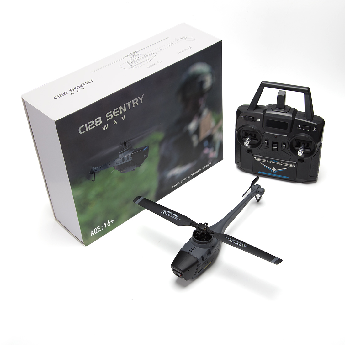 2.4G RC 4CH Black Hornet Aerial Vehicle Reconnaissance Military Aircraft Helicopter Model (RTF)