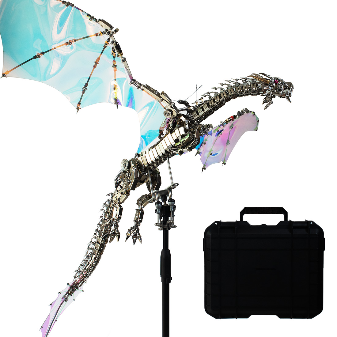 3D Metal Bloodthirsty Aurora Dragon Assembly Model Kit (3000+PCS)